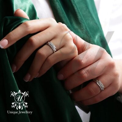 ست حلقه ازدواج شش ضلعی کد 2055